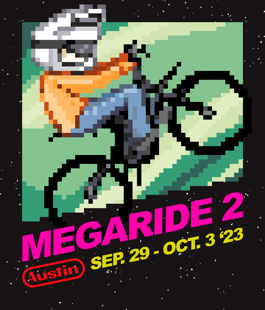 Mega Ride 2 T-shirt - Powder Blue