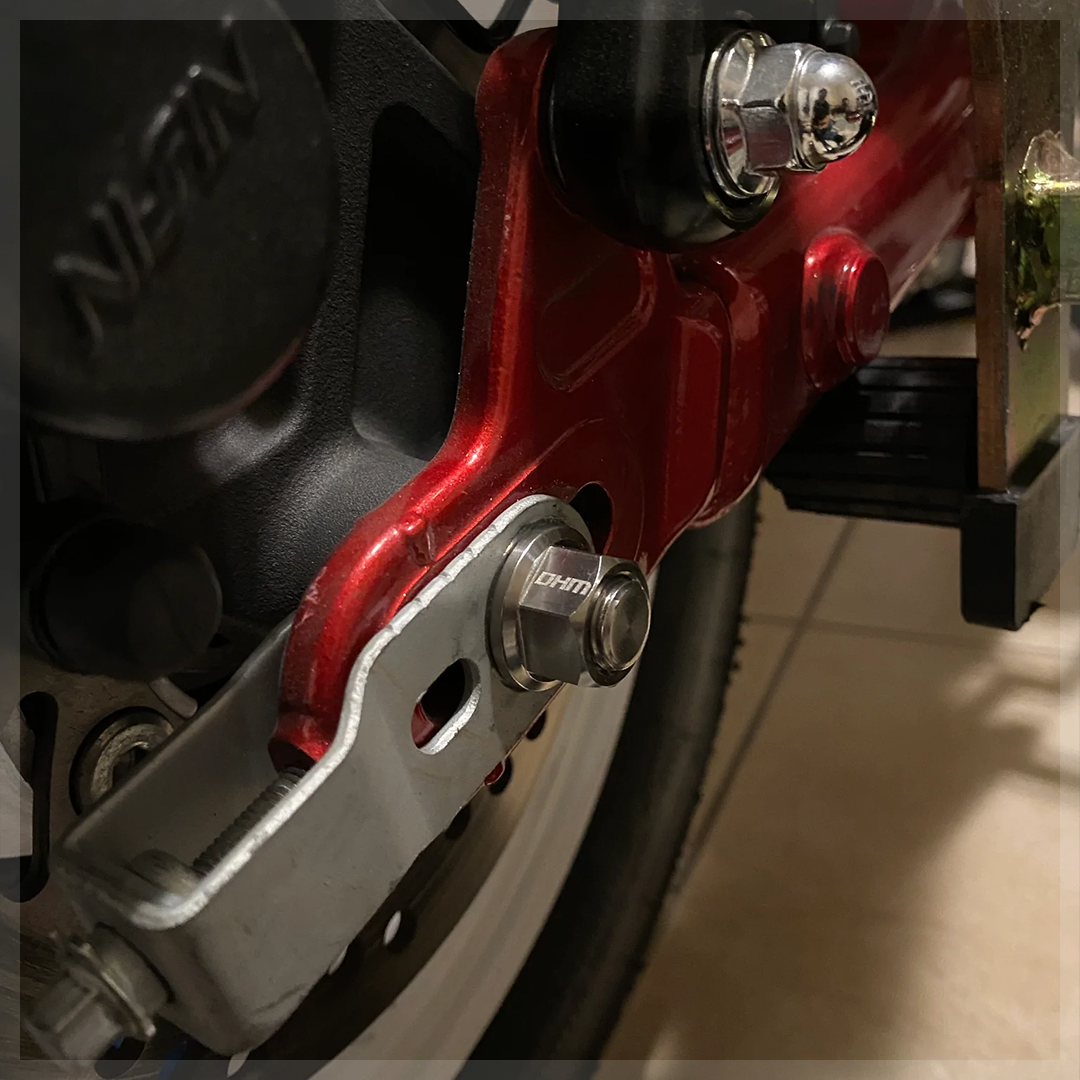 DHM Titanium Axle and Swingarm Kit for the Honda Grom / Monkey